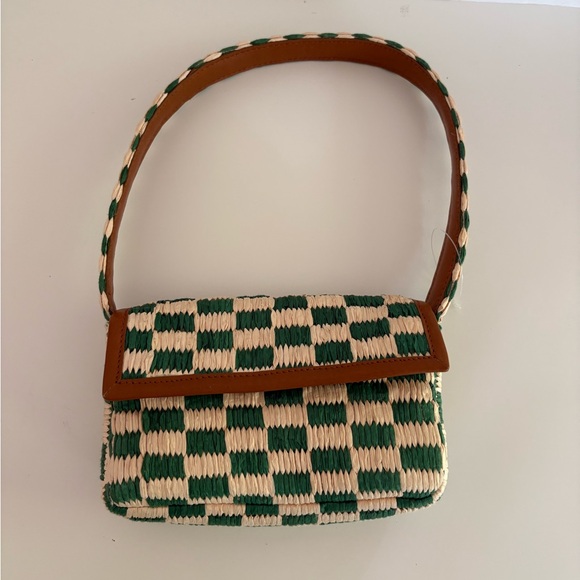 NWOT Anthropologie The Fiona Shoulder Bag: Raffia Edition - Picture 3 of 14
